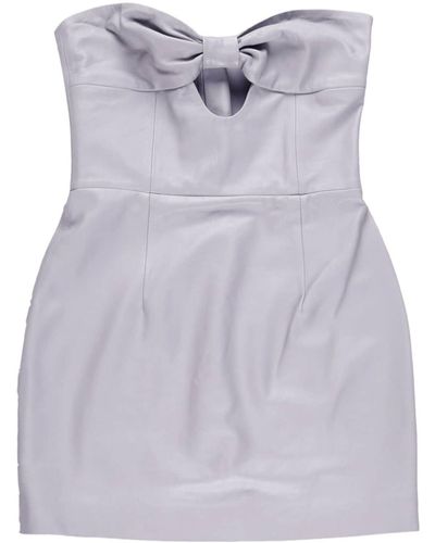 Zeynep Arcay Strapless Mini Dress - Purple