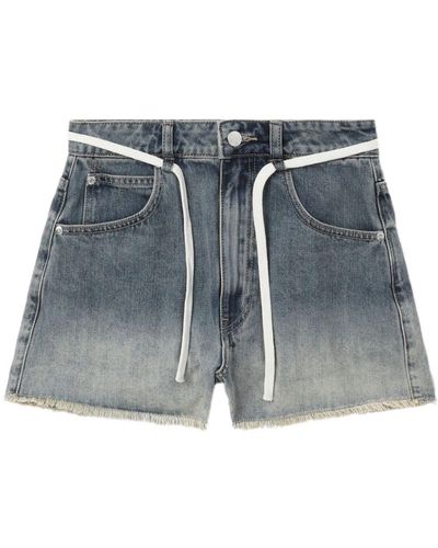 Izzue Jeans-Shorts mit Farbverlauf-Waschung - Blau