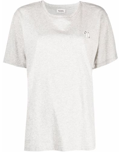 Nanushka ロゴ Tシャツ - グレー