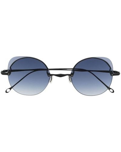 Rigards Runde Sonnenbrille mit Farbverlauf - Blau