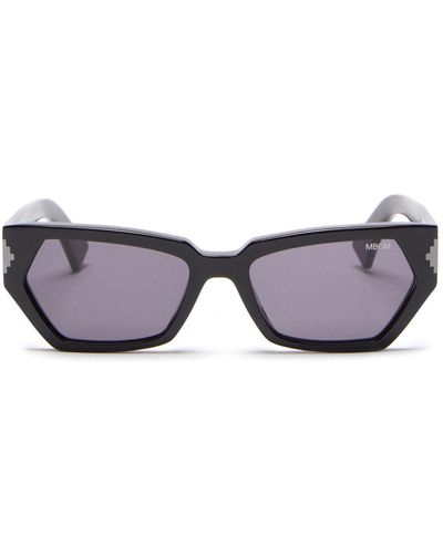 Marcelo Burlon Arica Geometric-frame Sunglasses - Black