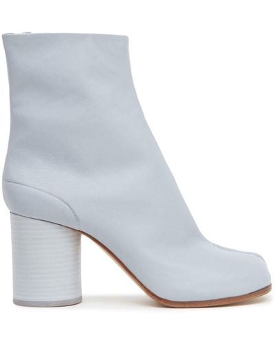 Maison Margiela Bottines à bout Tabi 80 mm en cuir - Blanc