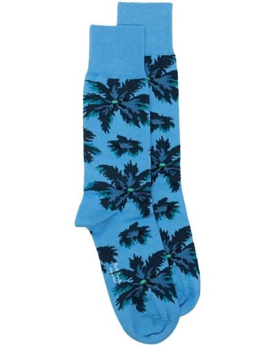 Paul Smith Palmera Ankle Socks - Blue