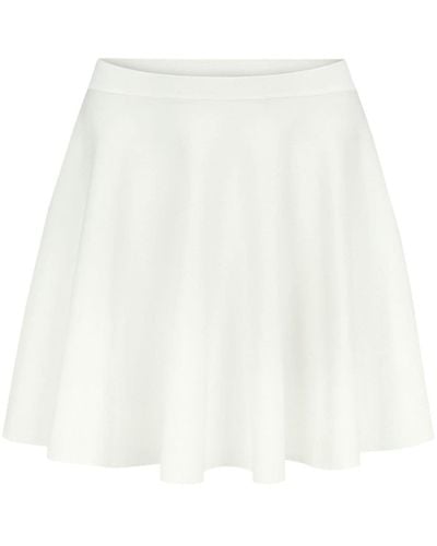 Nina Ricci Gathered Cady Miniskirt - White