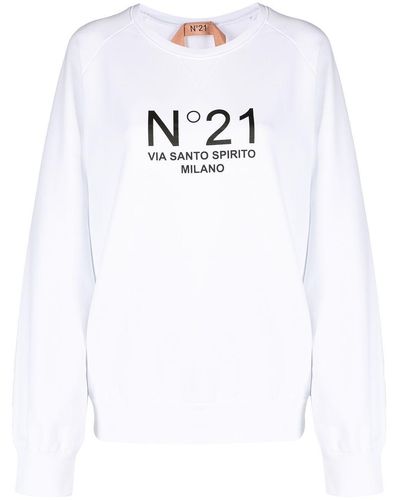 N°21 ロゴ スウェットシャツ - ホワイト