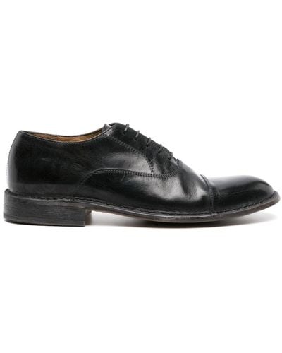 Moma Lace-up Leather Derby Shoes - Black