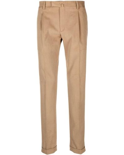 Briglia 1949 Cotton Tailored Pants - Natural