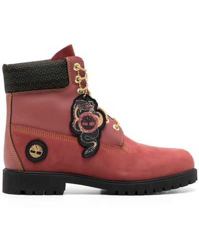 Timberland Heritage Ankle Boots - Red