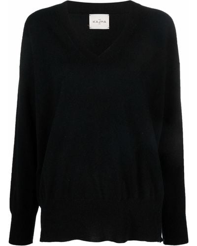 LeKasha V-neck Cashmere Sweater - Black