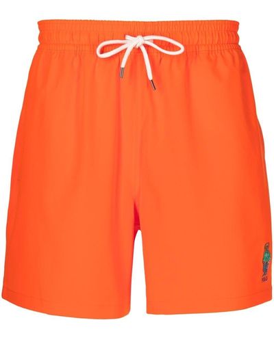 Orange Polo Ralph Lauren Beachwear and Swimwear for Men | Lyst