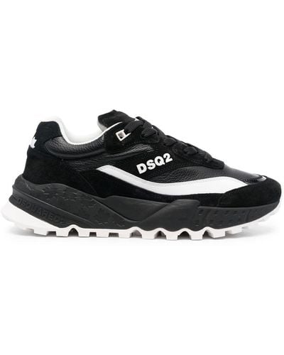 DSquared² Logo-print Low-top Sneakers - Black