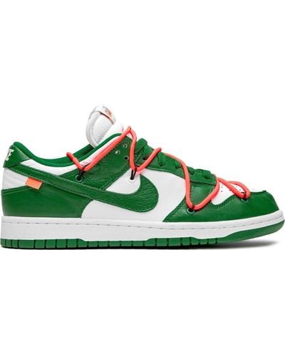 NIKE X OFF-WHITE X Nike Dunk Low "pine Green" Sneakers - Groen