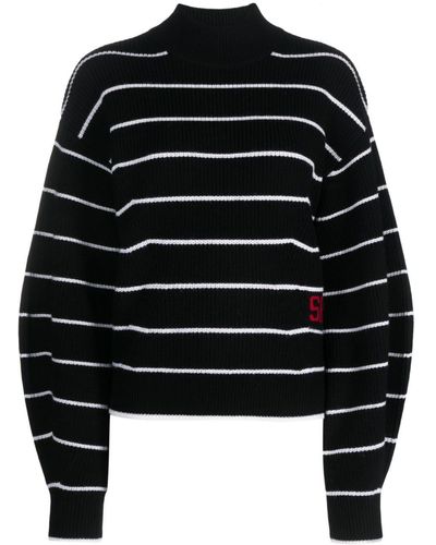 Sonia Rykiel Pullover mit Stehkragen - Schwarz