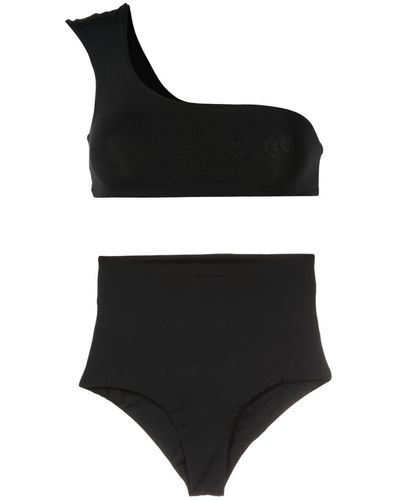 Lygia & Nanny Asymmetrische Bikini - Zwart