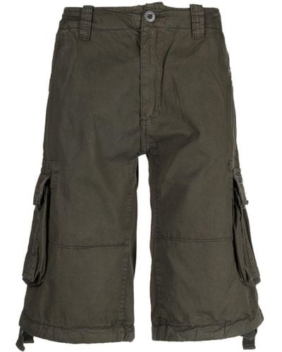 Alpha Industries Cargo-style Cotton Shorts - Green