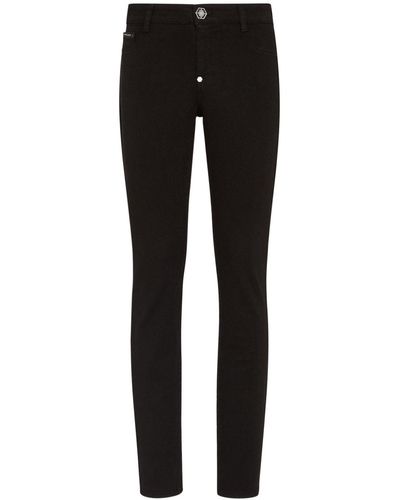 Philipp Plein Logo-patch Skinny Jeans - Black