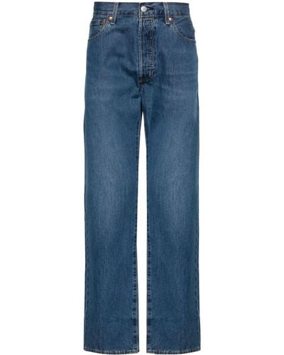 Levi's 501 Mid-rise Straight-leg Jeans - Blue