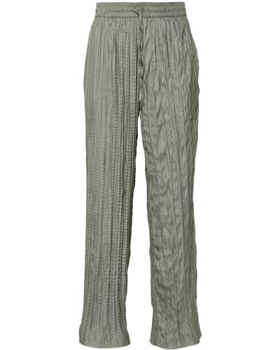 Samsøe & Samsøe Sahelena High-waist Wide-leg Trousers - Grey