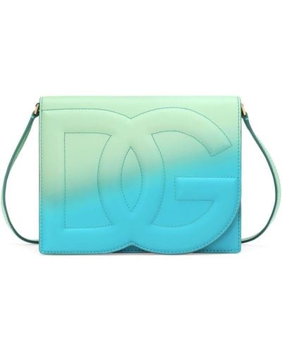 Dolce & Gabbana Dg Logo Gradient-Effect Crossbody Bag - Blue