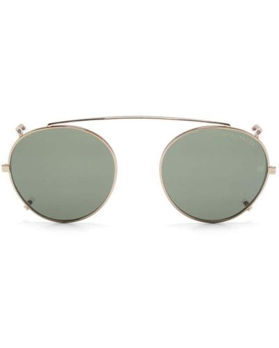 Dita Eyewear Waffle-effect Pilot-frame Sunglasses - Gray