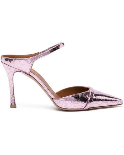 Malone Souliers Frankie 85mm Denim Sandals - Pink