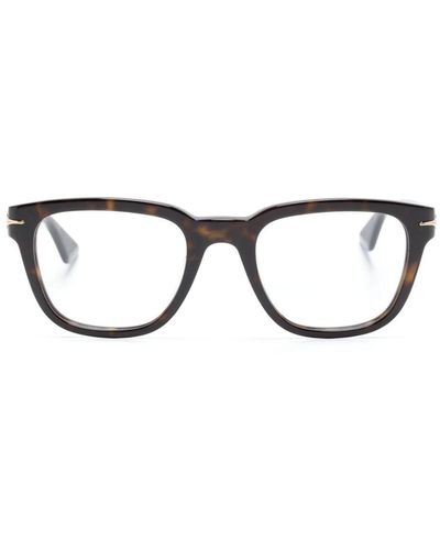 Montblanc Eckige Brille in Schildpattoptik - Braun