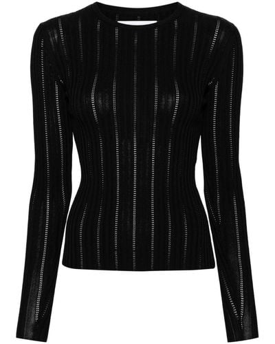 Samsøe & Samsøe Lea Ribbed Sweater - Black