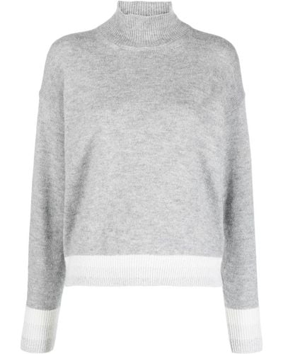 Peserico High Neck Sweater - Grey