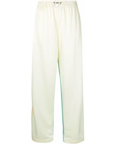 Khrisjoy Pantalones con panel en contraste - Blanco