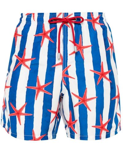 Mc2 Saint Barth Gustavia Seastar-print Swim Shorts - Blue