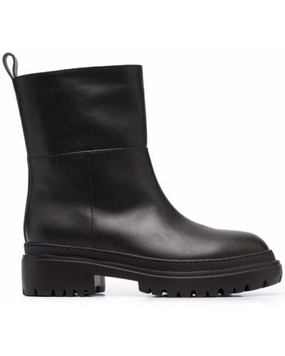 L'Autre Chose Ankle Leather Boots - Brown