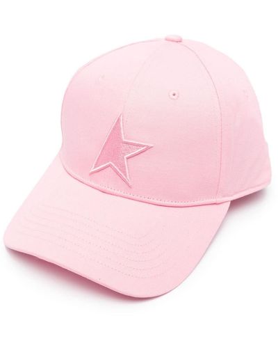 Golden Goose Star Baseball Hat Accessories - Pink