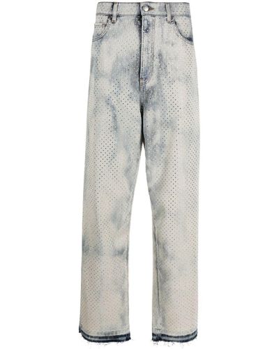 Laneus Jeans con strass - Grigio
