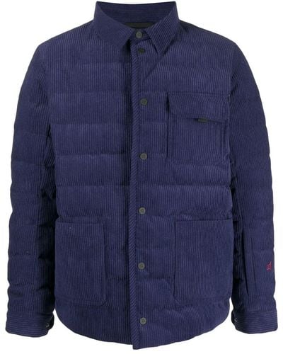 Perfect Moment Quilted Corduroy Shirt Jacket - Blue