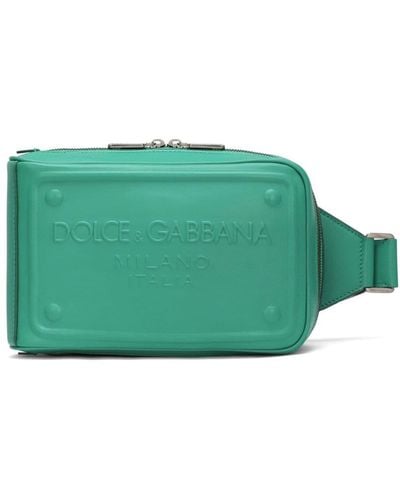 Dolce & Gabbana Gürteltasche mit erhöhtem Logo - Grün