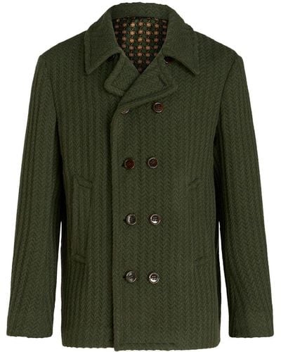 Etro Double-breasted Jacket - Green