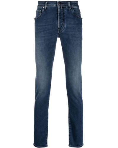 Jacob Cohen Tief sitzende Slim-Fit-Jeans - Blau