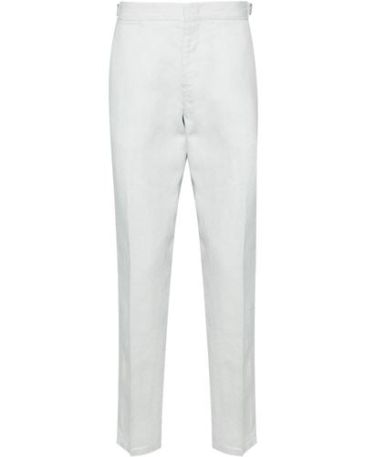 Orlebar Brown Griffon Linen Tapered Pants - Grey