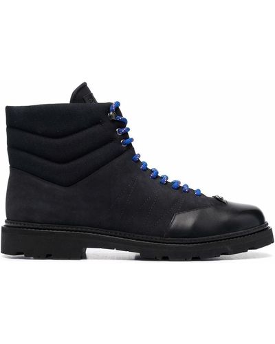 Bally Padded Lace-up Leather Boots - Black