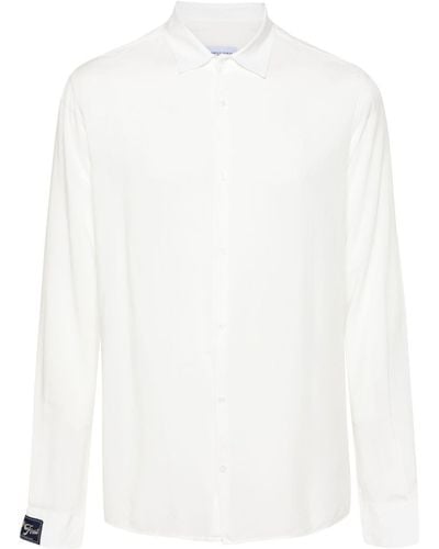 FAMILY FIRST Semi-sheer Long-sleeve Shirt - White