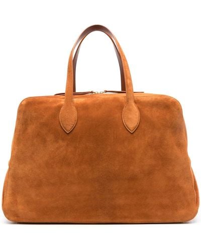 Khaite Sac fourre-tout Maeve en daim - Marron