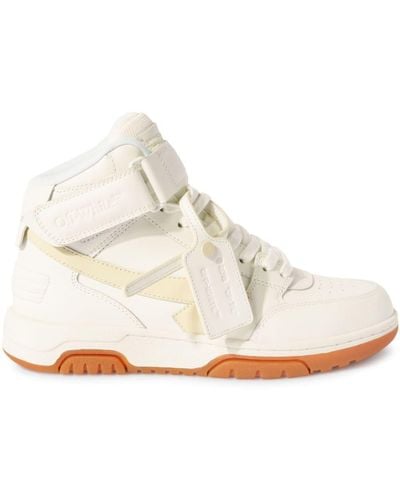 Off-White c/o Virgil Abloh Out Of Office Mid-top Sneakers - Wit