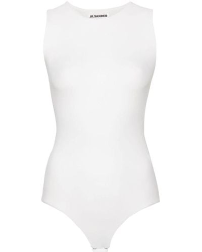 Jil Sander Stretch-design Bodysuit - White