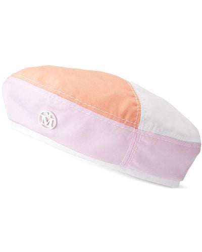 Maison Michel New Billy Panelled Beret - Pink