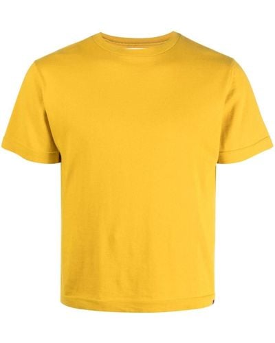 Extreme Cashmere No268 Cuba T-Shirt mit rundem Ausschnitt - Gelb