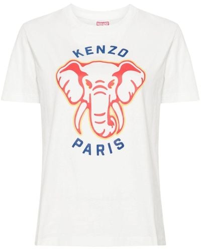 KENZO プリント Tシャツ - ホワイト