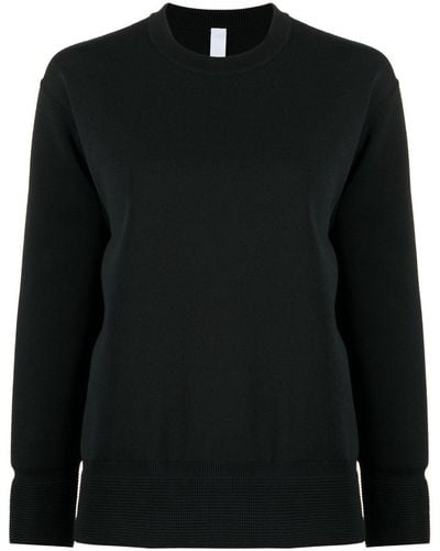 CFCL Ribbed-detailing Crew-neck Sweatshirt - Black