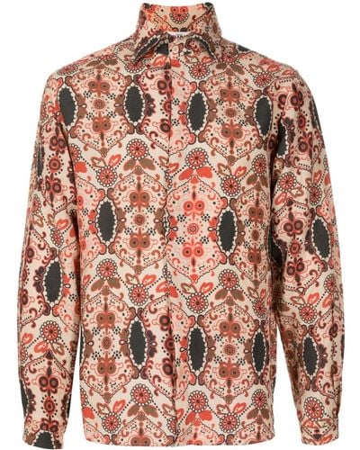 Amir Slama Overhemd Met Print - Meerkleurig