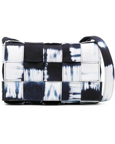 Bottega Veneta Cassette Messengertas - Blauw