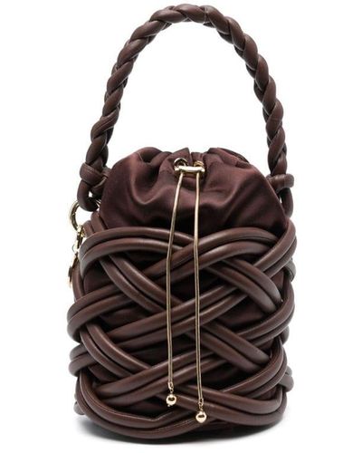 Rosantica Liane Leather Bucket Bag - Brown